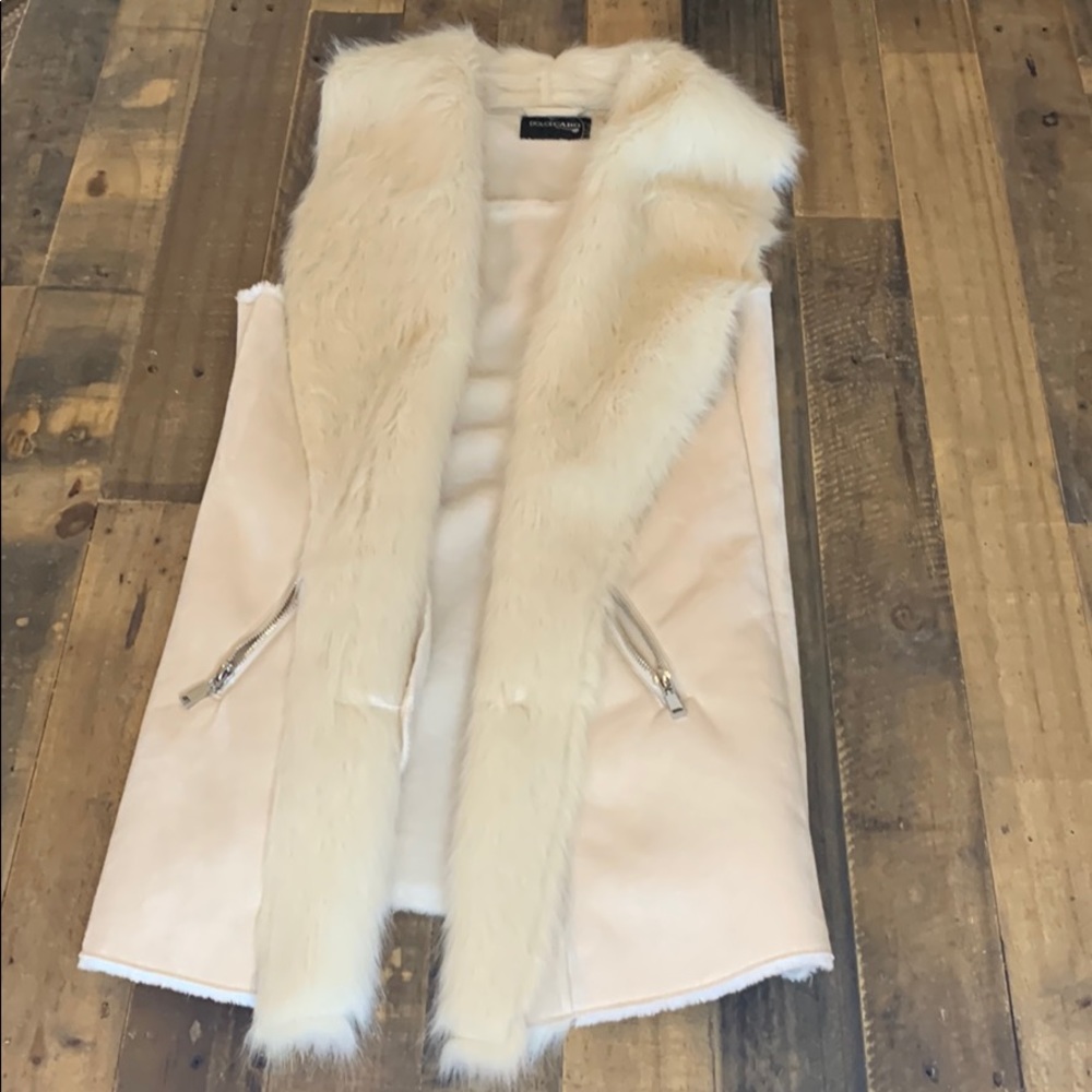 Medium Faux Fur Suede Vest